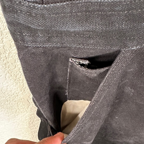 Carhartt Men's Black Arctic Dungarees Yukon Extremes Zip Front Overall Sz 36x34 - Picture 9 of 16